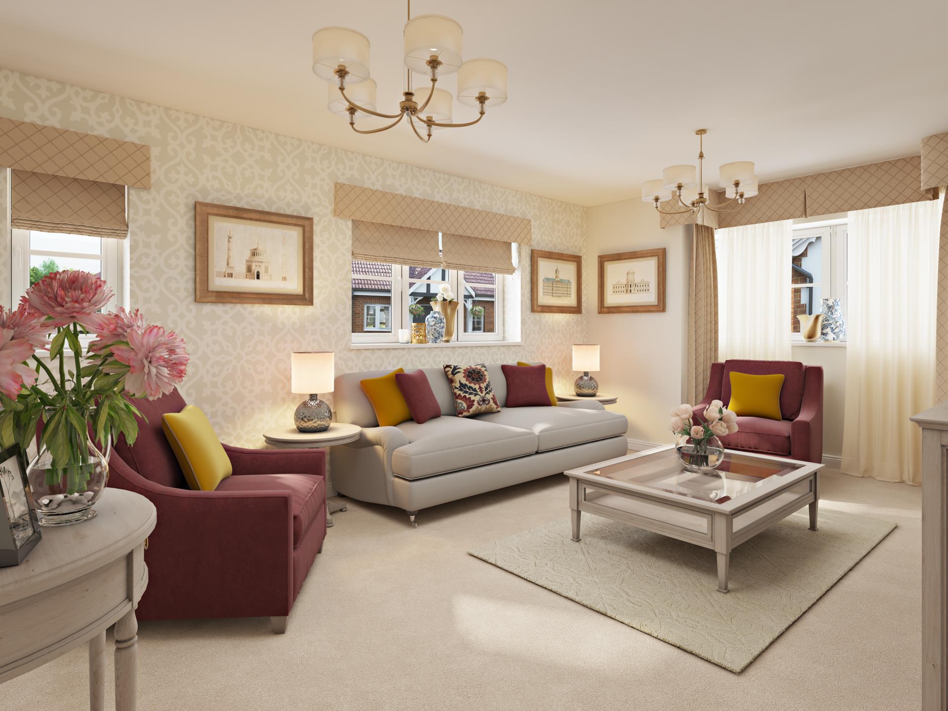 typical bungalow living room